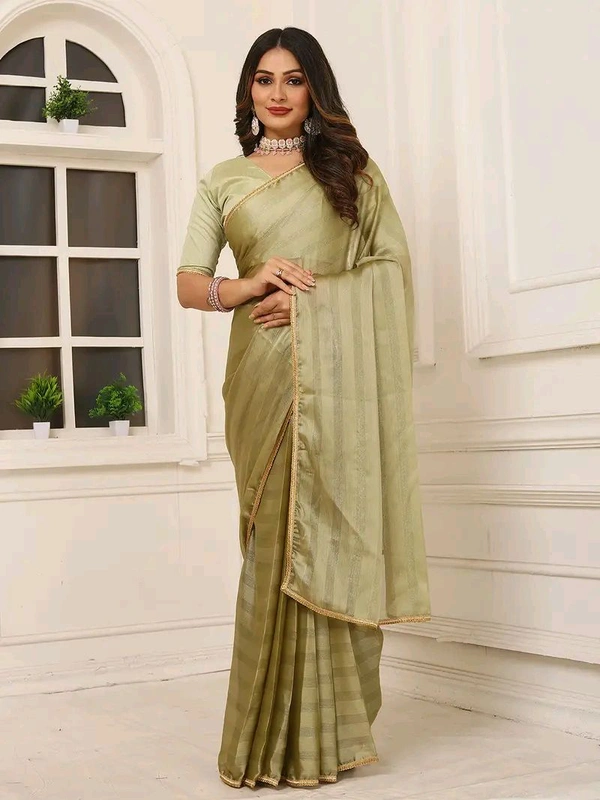 Neha Collection ready to wear double shaded Butter Silk saree With Blouse 