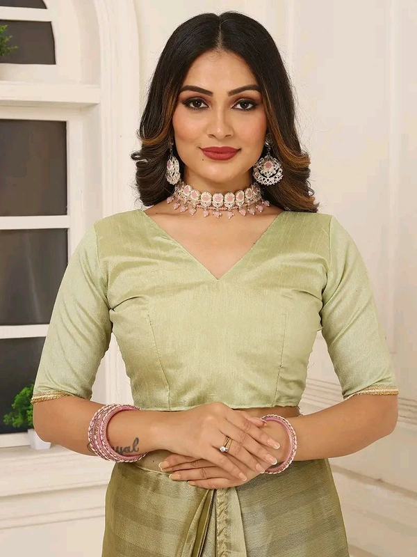 Neha Collection ready to wear double shaded Butter Silk saree With Blouse 