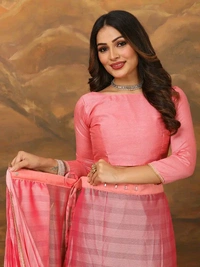 Neha Collection ready to wear Butter Silk saree With Blouse 