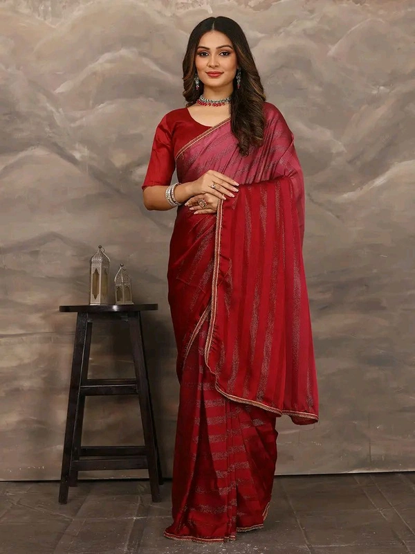 Neha Collection ready to wear Butter Silk saree With Blouse 