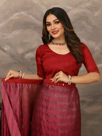 Neha Collection ready to wear Butter Silk saree With Blouse 