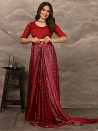 Neha Collection ready to wear Butter Silk saree With Blouse 