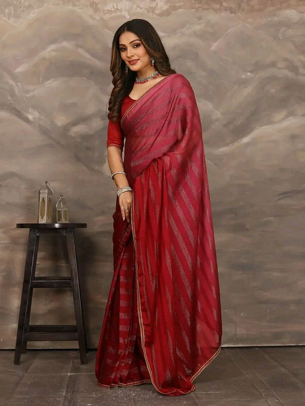 Neha Collection ready to wear Butter Silk saree With Blouse 