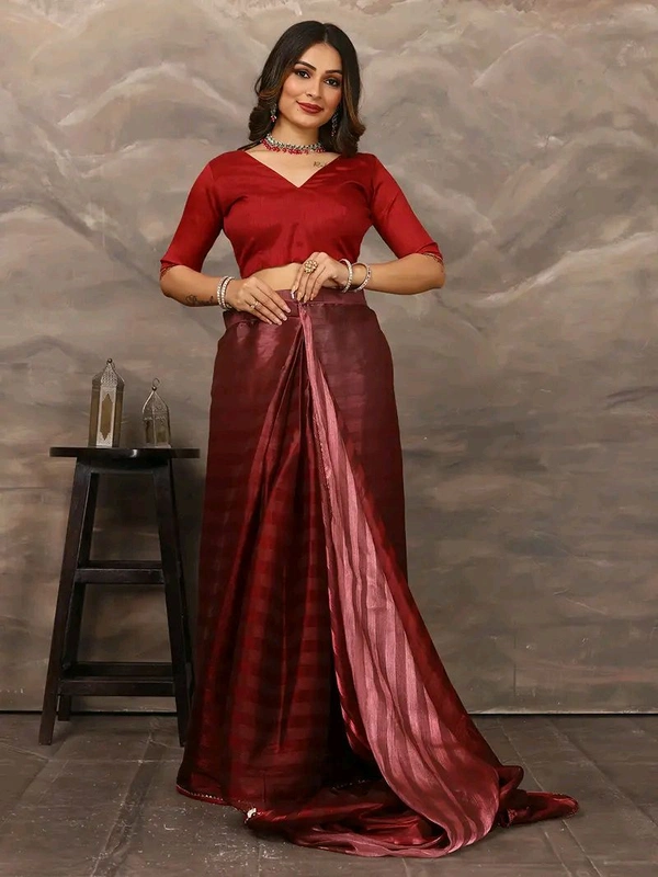 Neha Collection ready to wear Butter Silk saree With Blouse 