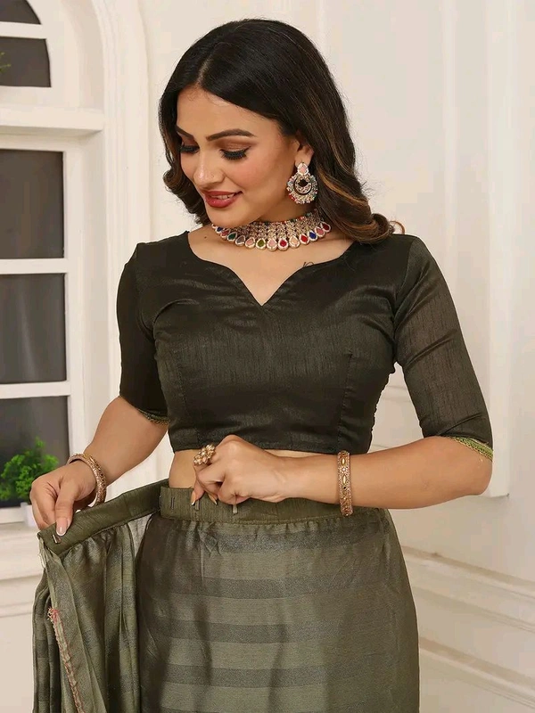 Neha Collection ready to wear Butter Silk saree With Blouse 