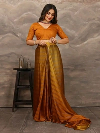 Neha Collection ready to wear Butter Silk saree With Blouse 