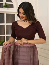 Neha Collection ready to wear Butter Silk saree With Blouse 