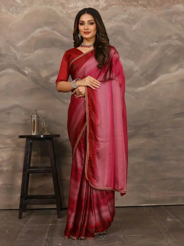 Neha Collection ready to wear Butter Silk saree With Blouse 