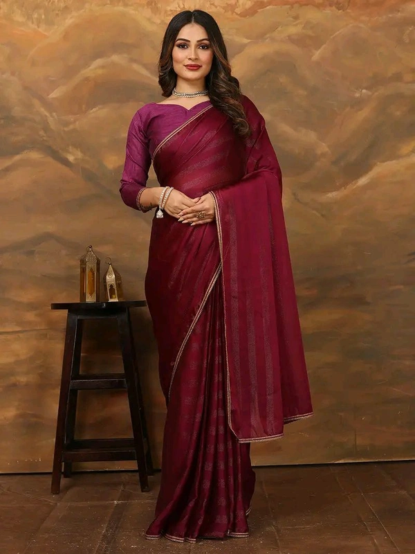 Neha Collection ready to wear Butter Silk saree With Blouse 