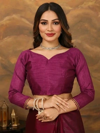 Neha Collection ready to wear Butter Silk saree With Blouse 