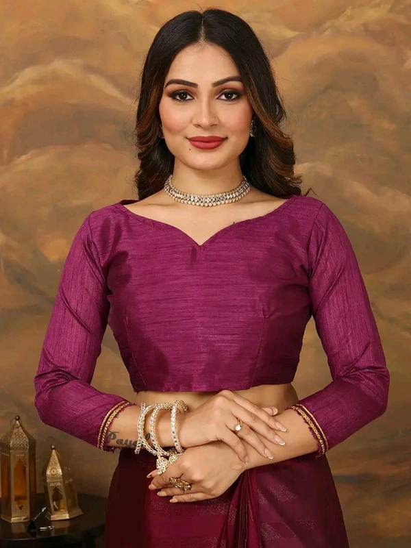 Neha Collection ready to wear Butter Silk saree With Blouse 