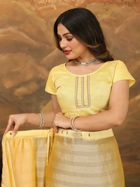 Neha Collection ready to wear Butter Silk saree With Blouse 