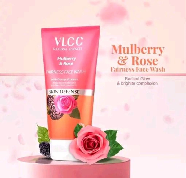 VLCC Mulberry & Rose Facewash - 150 ml (pack of 2)