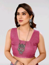 Kota Doriya Blush Pink Floral Printed Saree With Blouse Piece  - Blush Pink