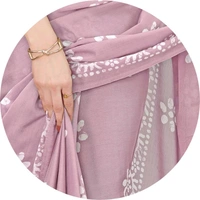  Ruhi Pink Chiffon Printed Saree With Printed Blouse Piece 