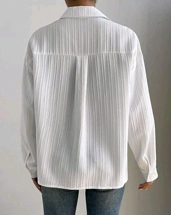 Trendy Sensational Women Shirts  - White, S