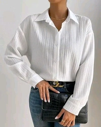 Trendy Sensational Women Shirts  - White, S