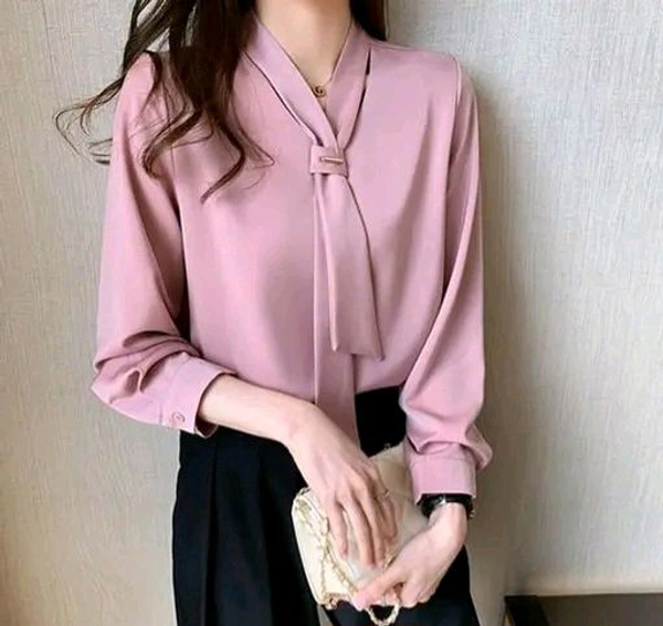 Neha Collection Women Stylish Formal Shirt - Peach, M