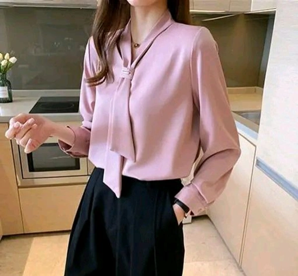 Neha Collection Women Stylish Formal Shirt - Peach, M