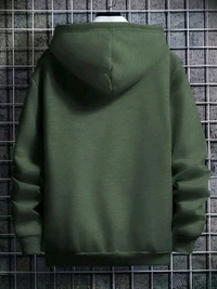 Men's Hooded Neck Green Sweatshirt | Trendy Hoodie - S