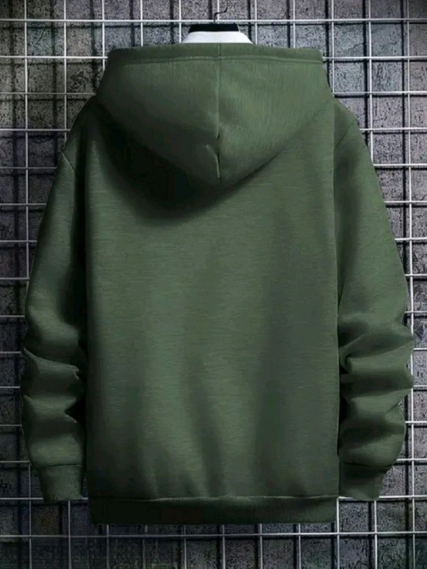 Men's Hooded Neck Green Sweatshirt | Trendy Hoodie - S