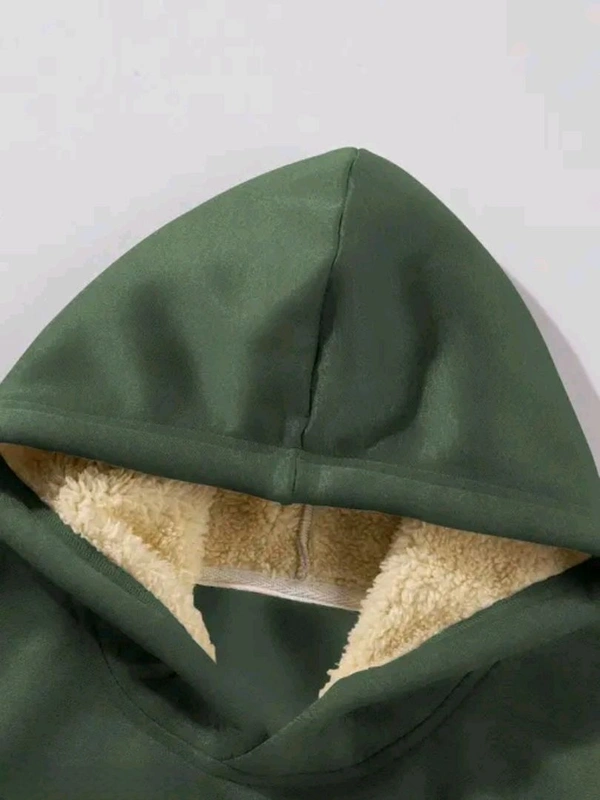 Men's Hooded Neck Green Sweatshirt | Trendy Hoodie - S
