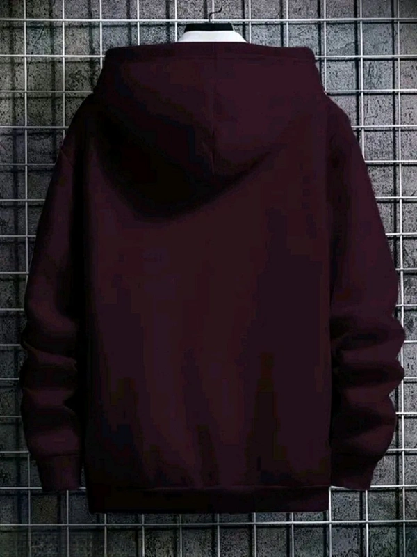 Men's Hooded Neck Purple Sweatshirt | Trendy Hoodie - XXL