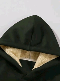 Men's Hooded Neck Mehndi Colour Sweatshirt | Trendy Hoodie - L