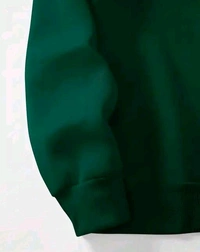 Men's Fleece Solid Half Zipper Stylish Green Sweatshirt - XXL