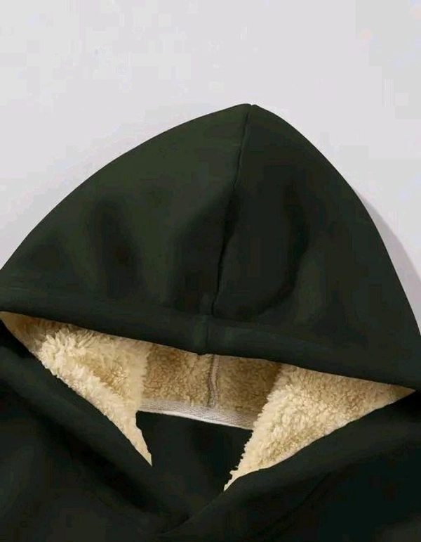 Men's Hooded Neck Sweatshirt | Trendy Hoodie - Mehndi, XL