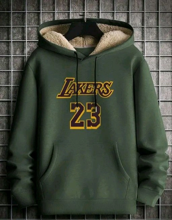 Men's Hooded Neck Sweatshirt | Trendy Hoodie - Green, XXL