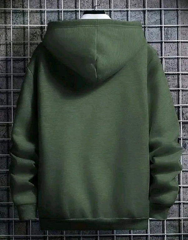 Men's Hooded Neck Sweatshirt | Trendy Hoodie - Green, XXL