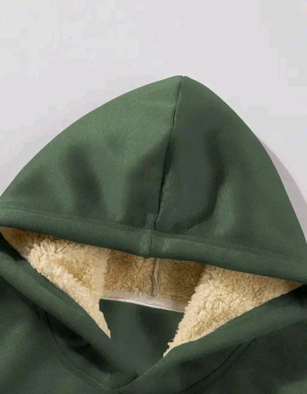 Men's Hooded Neck Sweatshirt | Trendy Hoodie - Green, XXL