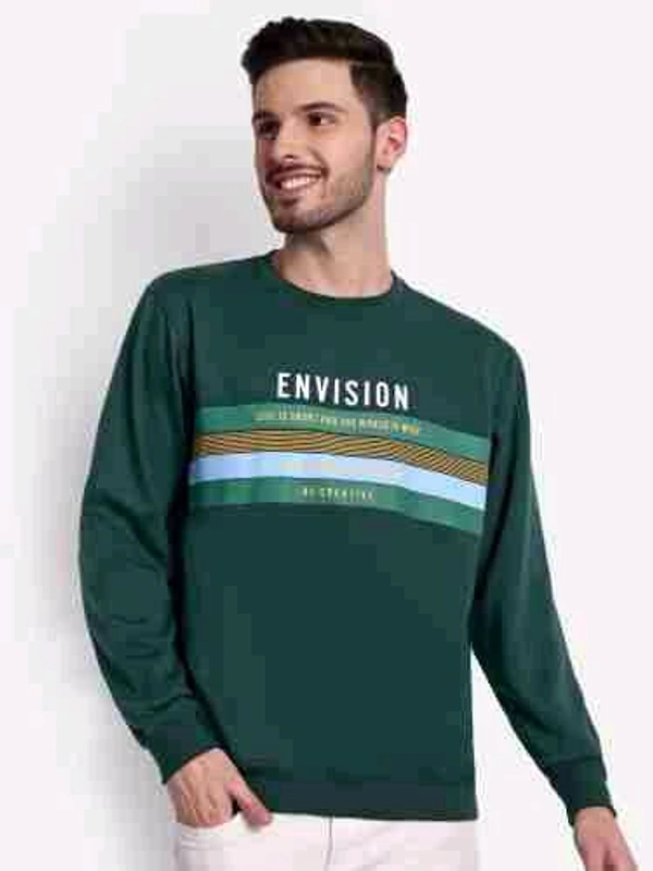 Men Full Sleeve Printed Sweatshirt - L