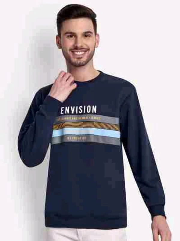 Men Full Sleeve Printed Sweatshirt - L