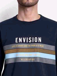 Men Full Sleeve Printed Sweatshirt - L