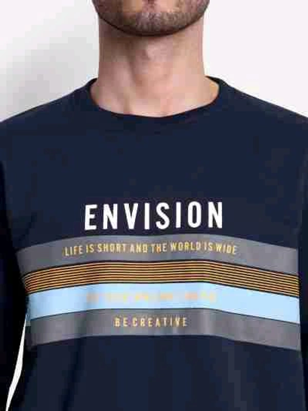 Men Full Sleeve Printed Sweatshirt - L