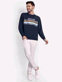 Men Full Sleeve Printed Sweatshirt - L
