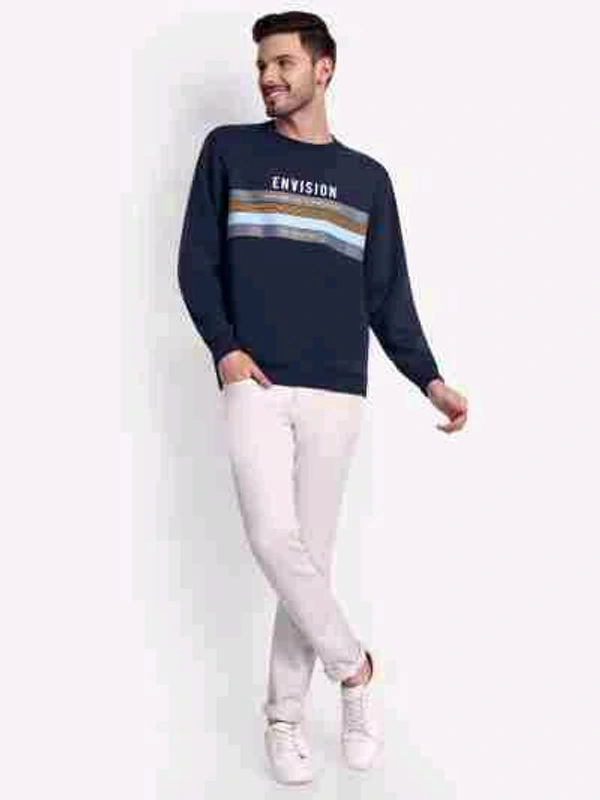 Men Full Sleeve Printed Sweatshirt - L
