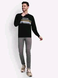 Men Full Sleeve Printed Sweatshirt - L