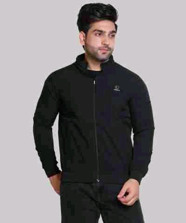 men's high-neck sports jacket - Black, XL