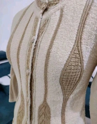 Women's  Pure Wool Self Design Full Sleeve Cardigan - S