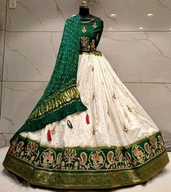 Ralima Jacquard Embroidered Lehenga Set with Badhani Dupatta 