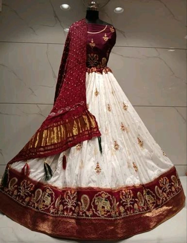Ralima Jacquard Embroidered Lehenga Set with Badhani Dupatta 