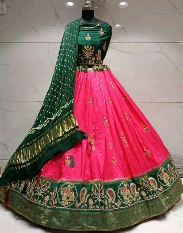 Ralima Jacquard Embroidered Lehenga Set with Badhani Dupatta 