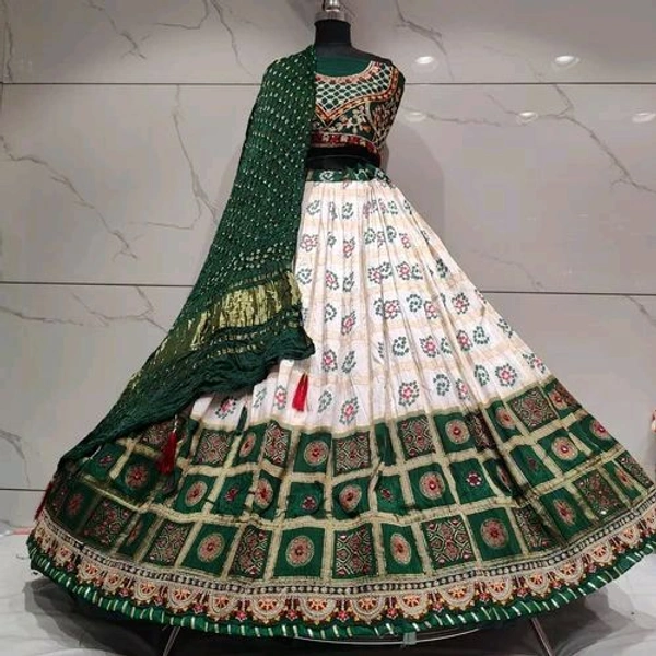 Ralima Embroidered Jacquard Semi Stitched Lehenga Set with Badhani Dupatta