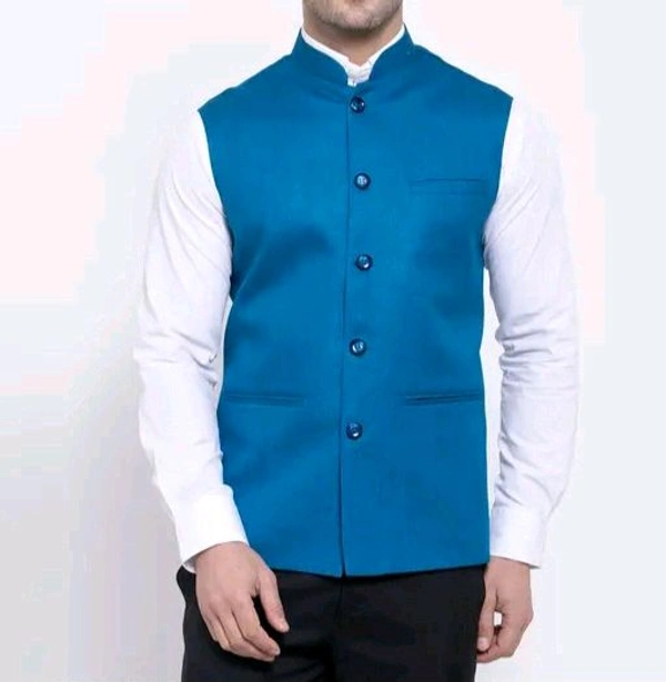 Khadi Linen Sleeveless Ethnic Jacket for Men | Neha Collection 
