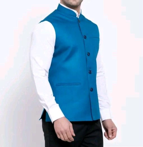 Khadi Linen Sleeveless Ethnic Jacket for Men | Neha Collection 