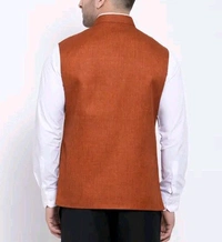Khadi Linen Sleeveless Ethnic Jacket for Men | Neha Collection 
