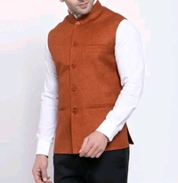 Khadi Linen Sleeveless Ethnic Jacket for Men | Neha Collection 